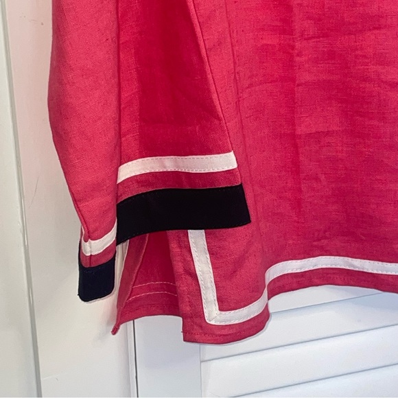 Pink Linen Talbots Tunic size Medium - Picture 2 of 4